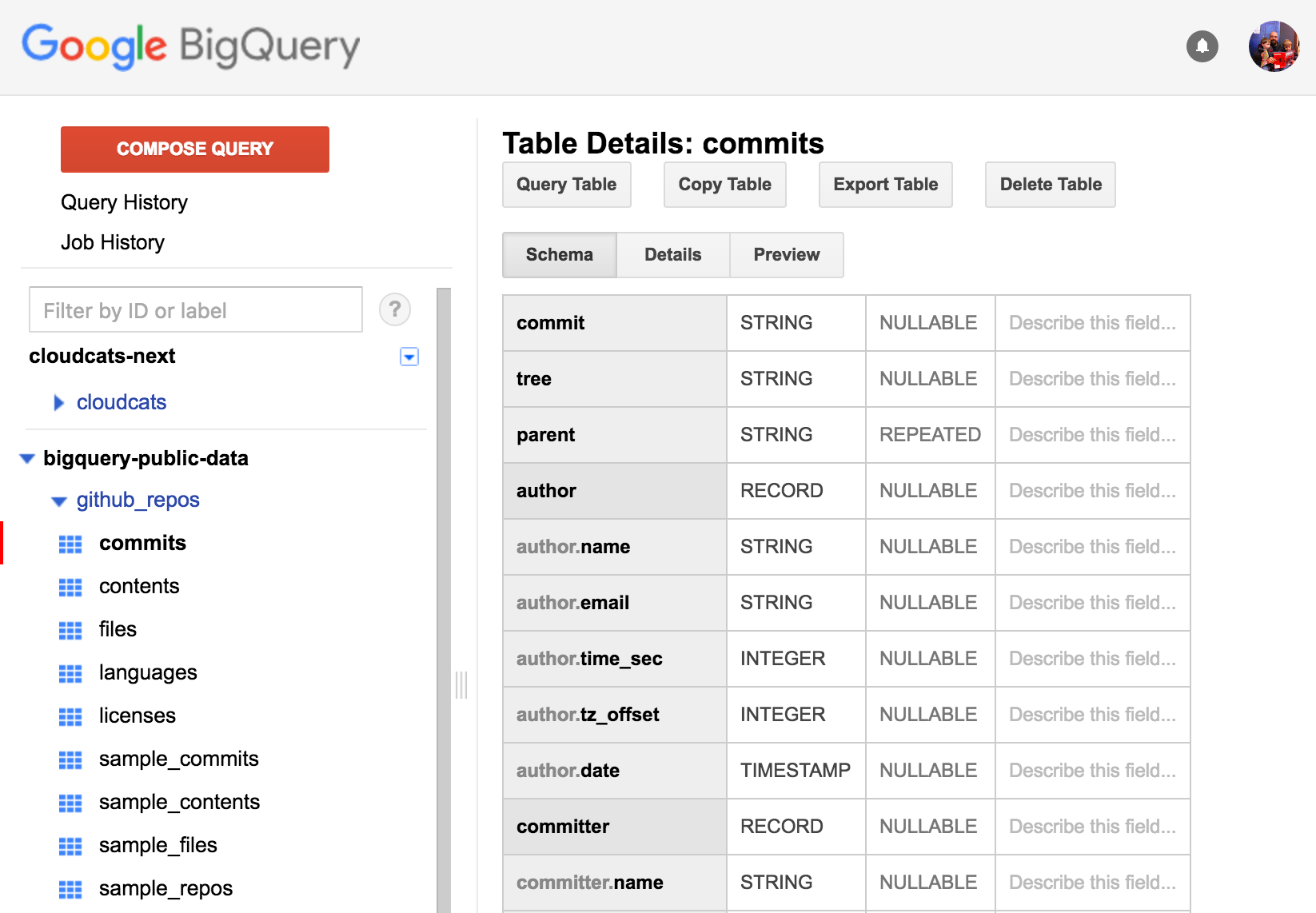 BigQuery + GitHub awesomeness
