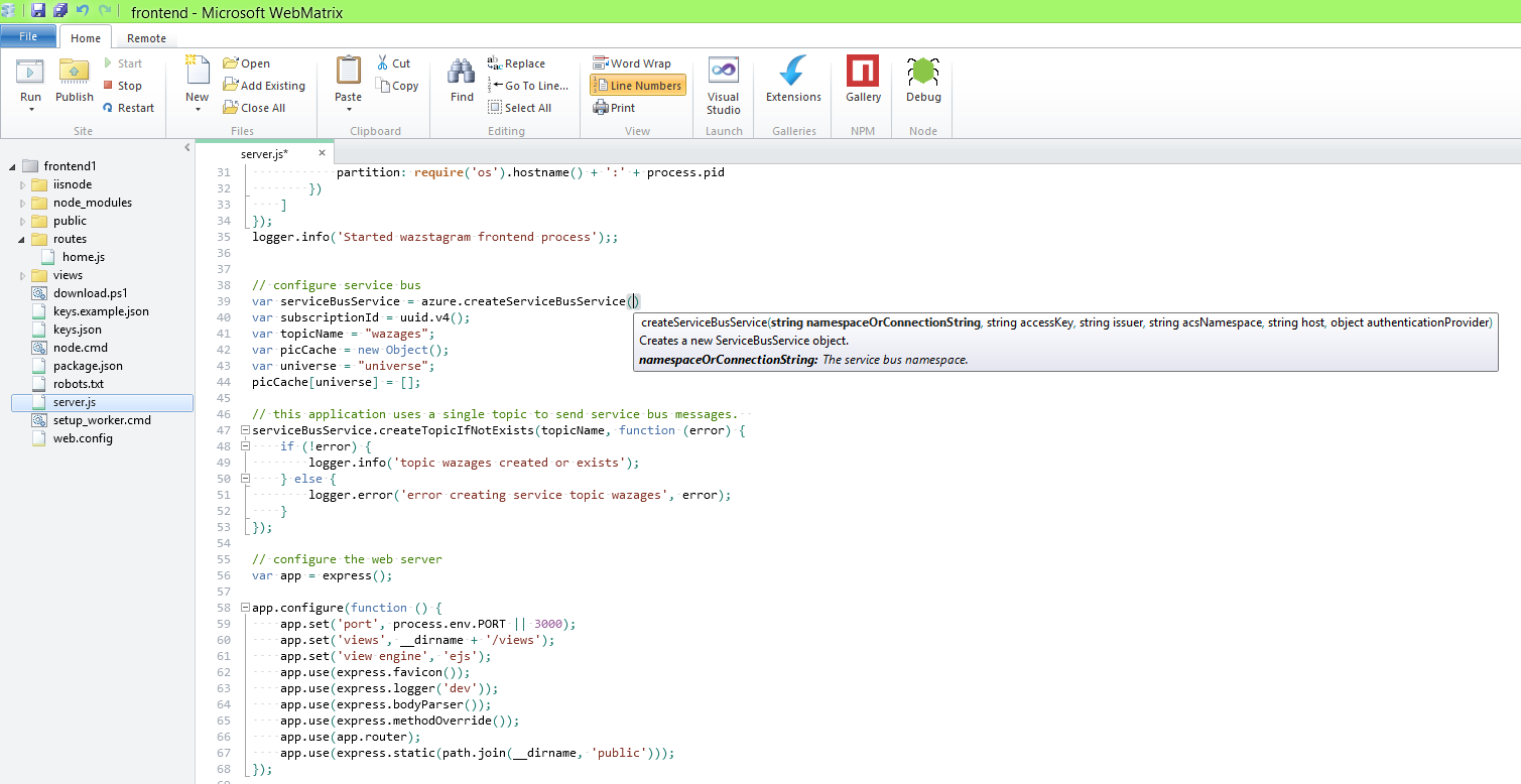 WebMatrix FTW I ❤️ WebMatrix